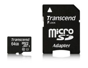 Transcend MicroSDXC Premium 64GB UHS-I U1 (45MB/s) + adapter (TS64GUSDU1)