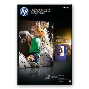 HP Advanced Photo Paper, lesklý, 10 x 15cm, bez okraj, 100 listů, 250 g/m2 (Q8692A)