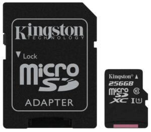 Kingston Canvas Select MicroSDXC 256GB UHS-I U1 (80R/10W) + adapter (SDCS/256GB)