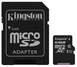 Kingston Canvas Select MicroSDXC 64GB UHS-I U1 (80R/10W) + adapter (SDCS/64GB)