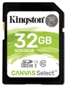 Kingston Canvas Select SDHC 32GB UHS-I U1 (80R/10W) (SDS/32GB)