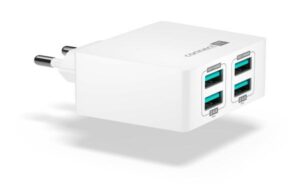 Connect IT Fast Charge 4x USB, 4,8A s funkcí rychlonabíjení bílá (CWC-4010-WH)