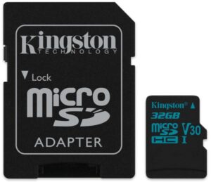 Kingston Canvas Go! MicroSDHC 32GB UHS-I U3 (90R/45W) + adapter (SDCG2/32GB)