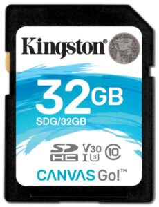 Kingston Canvas Go! SDHC 32GB UHS-I U3 (90R/45W) (SDG/32GB)