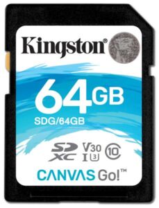 Kingston Canvas Go! SDXC 64GB UHS-I U3 (90R/45W) (SDG/64GB)