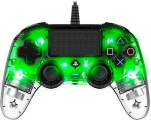 Nacon Wired Compact Controller pro PS4 zelený/průhledný (ps4hwnaconwicccgreen)