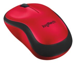 Logitech Wireless Mouse M220 Silent červená / optická / 3 tlačítka / 1000dpi (910-004880)