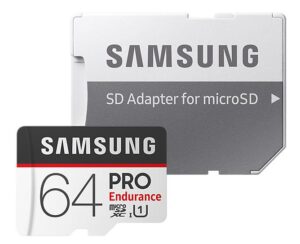 Samsung Micro SDXC PRO endurance 64GB UHS-I U1 (100R/30W) + adapter (MB-MJ64GA/EU)