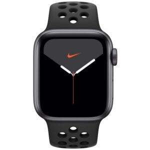 Apple Watch Nike Series 5 GPS 40mm pouzdro z vesmírně šedého hliníku - antracitový/černý sportovní řemínek Nike (MX3T2HC/A)
