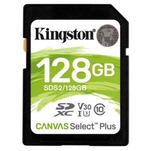 Kingston Canvas Select Plus SDXC 128GB UHS-I U1 (100R/85W) (SDS2/128GB)