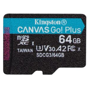 Kingston Canvas Go! Plus MicroSDXC 64GB UHS-I U3 (170R/70W) (SDCG3/64GBSP)