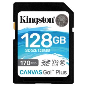 Kingston Canvas Go! Plus SDXC 128GB UHS-I U3 (170R/90W) (SDG3/128GB)
