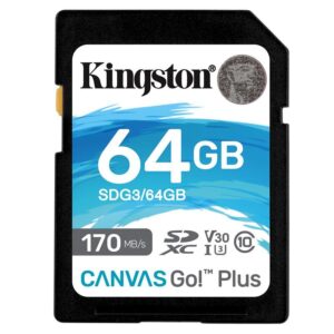 Kingston Canvas Go! Plus SDXC 64GB UHS-I U3 (170R/70W) (SDG3/64GB)