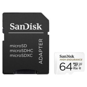 Sandisk microSDXC High Endurance Video 64 GB + adaptér (SDSQQNR-064G-GN6IA)