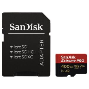 Sandisk Micro SDXC Extreme Pro 400GB + adaptér (SDSQXCZ-400G-GN6MA)
