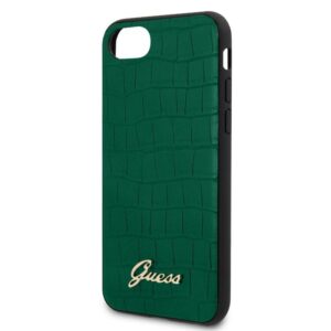 Guess Croco na Apple iPhone 8/SE (2020) zelený (GUHCI8PCUMLCRDG)