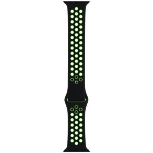 Apple Watch 44mm černý / Lime Blast sportovní Nike – standardní (MXR02ZM/A)