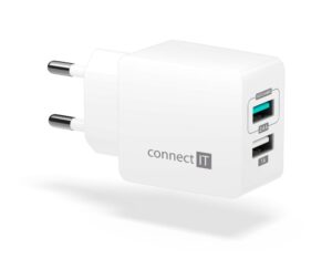 Connect It nabíječka pro mobil Fast Charge Cwc-2015-wh, bílý