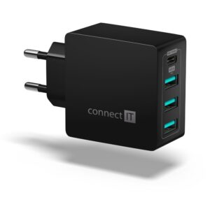 Connect It nabíječka pro mobil Fast Charge Cwc-4060-bk, černý