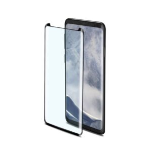 tvrzené sklo pro mobilní telefon Ochranné tvrzené sklo Celly 3D Glass pro Samsung Galaxy S9, černé (sklo do hran displeje, anti blue-ray)
