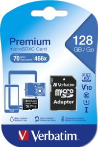 Verbatim Premium paměťová karta U1 microSDXC 128Gb 44085