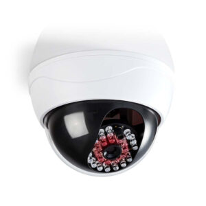 Nedis bezpečnostní kamera Dumcd20wt - Atrapa Bezpečnostní Kamery | Kamera s kopulovým krytem | Ip44 | Bílá barva