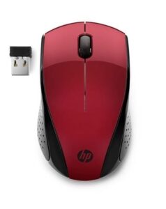 Hp myš Wireless Mouse 220 červená (7KX10AA)