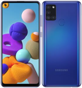 Samsung Galaxy smartphone A21s, 3Gb/32gb, Blue