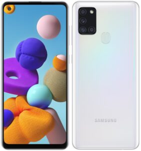 Samsung Galaxy smartphone A21s, 3Gb/32gb, White
