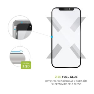 tvrzené sklo pro mobilní telefon Ochranné tvrzené sklo Fixed Full-cover pro Honor 9X Lite, lepení přes celý displej, černé