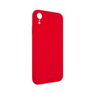 pouzdro na mobil Zadní pogumovaný kryt Fixed Story pro Apple iPhone Xr, červený