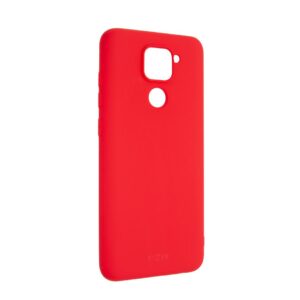 Fixed pouzdro na mobil zadní pogumovaný kryt Story pro Xiaomi Redmi Note 9, červený