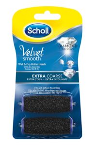 Scholl elektrická manikúra Velvet Smooth Wet&dry Náhradní hlavice Extra drsná
