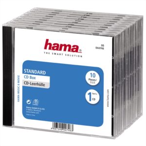 Hama obal Cd Box náhradní obal, 10ks/bal, transparentní/černá