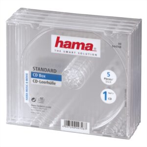 Hama obal Cd Box náhradní obal, 5ks/bal, transparentní