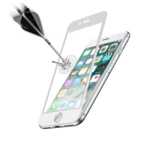 tvrzené sklo pro mobilní telefon Ochranné tvrzené sklo pro celý displej Cellularline Capsule pro Apple iPhone 7, bílé