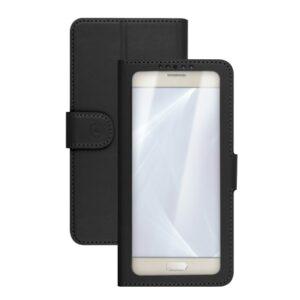 pouzdro na mobil Pouzdro typu kniha Celly View Unica, velikost Xxl, 5" - 5.7", černé