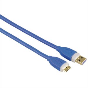 Hama Usb kabel Usb 3.0 kabel, typ A - micro B, 1,8 m, modrý