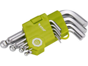 Extol Craft 66000 L-klíče Imbus, sada 9ks, 1,5-10mm, krátké