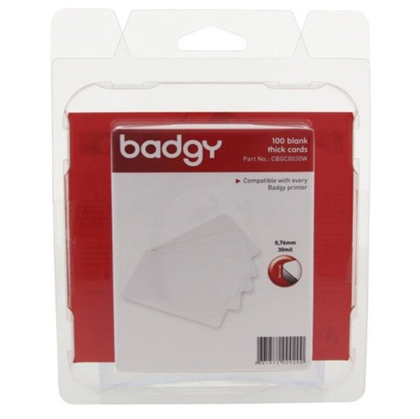 BADGY PVC Cards x100 - Thick